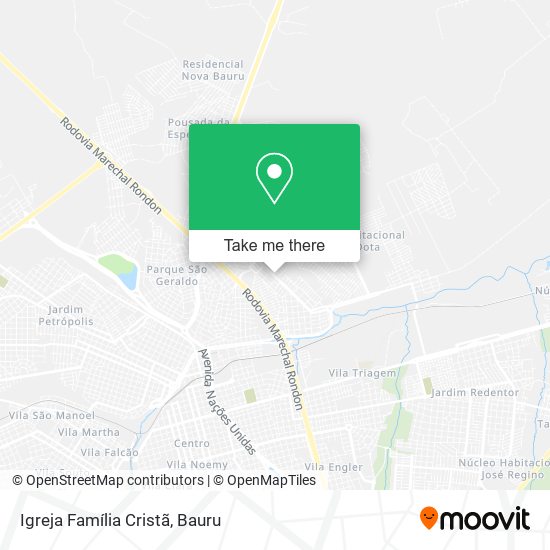 Mapa Igreja Família Cristã