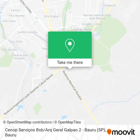 Cenop Serviços Bsb / Arq Geral Galpao 2 - Bauru (SP) map
