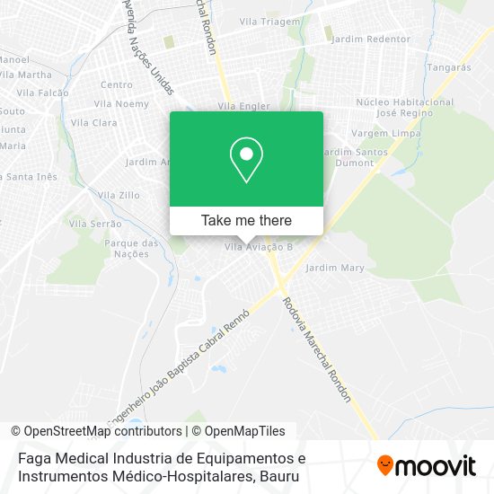 Faga Medical Industria de Equipamentos e Instrumentos Médico-Hospitalares map