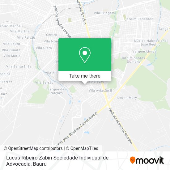 Lucas Ribeiro Zabin Sociedade Individual de Advocacia map
