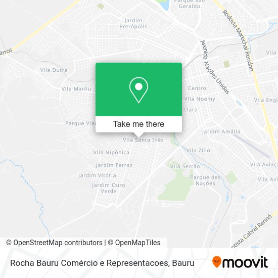 Rocha Bauru Comércio e Representacoes map