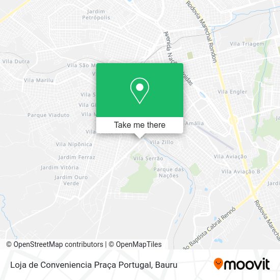 Loja de Conveniencia Praça Portugal map