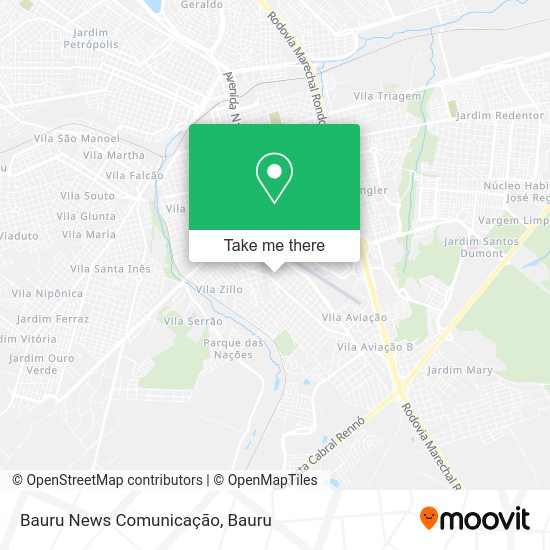 Bauru News Comunicação map