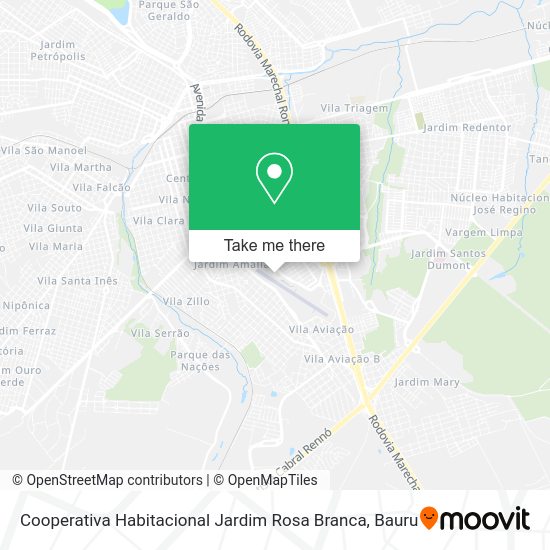Cooperativa Habitacional Jardim Rosa Branca map