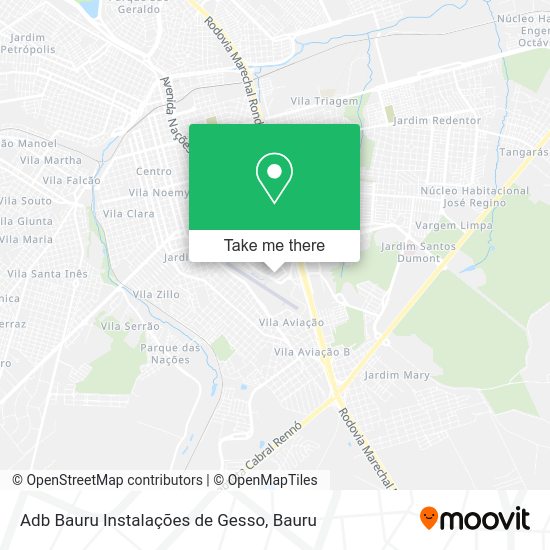 Adb Bauru Instalações de Gesso map