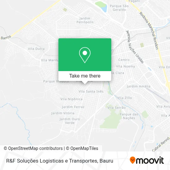 R&F Soluções Logisticas e Transportes map