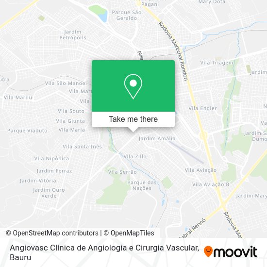 Angiovasc Clínica de Angiologia e Cirurgia Vascular map