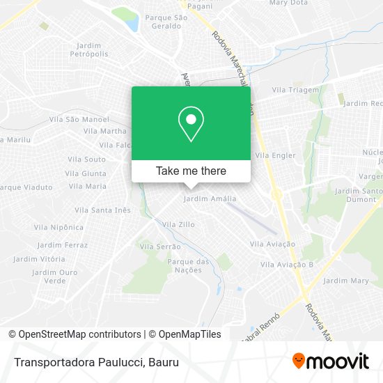 Transportadora Paulucci map