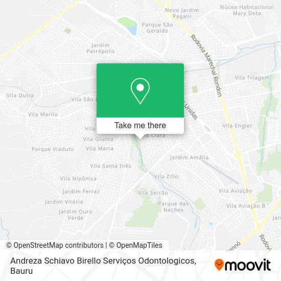 Andreza Schiavo Birello Serviços Odontologicos map