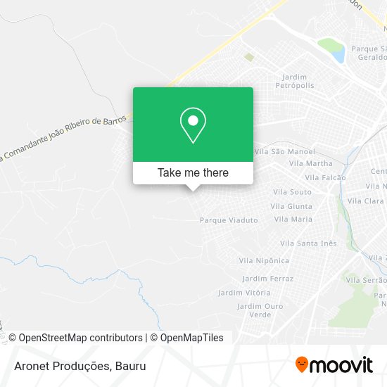 Aronet Produções map