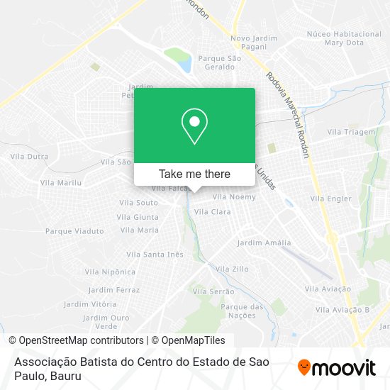 Associação Batista do Centro do Estado de Sao Paulo map