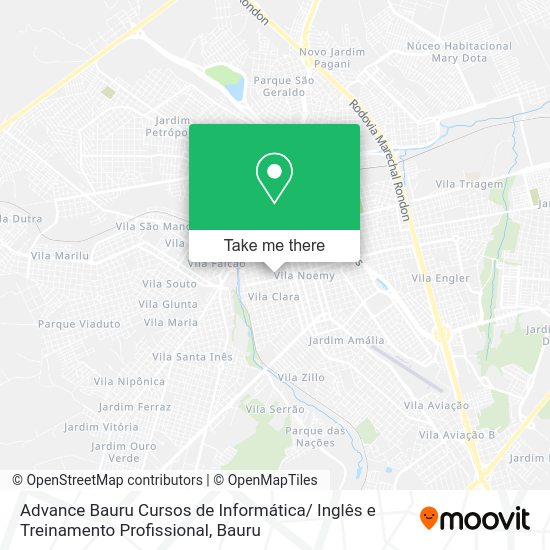 Advance Bauru Cursos de Informática/ Inglês e Treinamento Profissional map