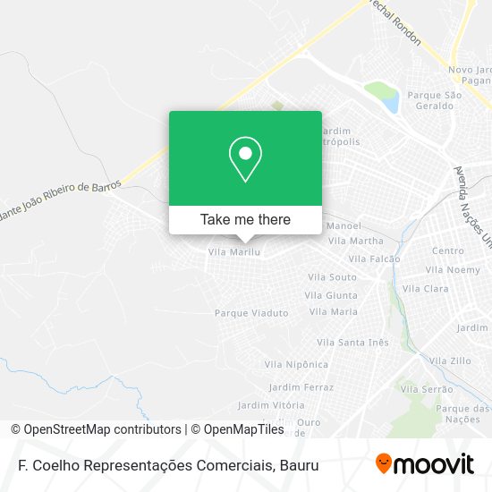 F. Coelho Representações Comerciais map