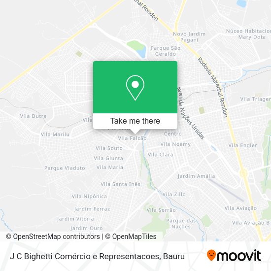 J C Bighetti Comércio e Representacoes map