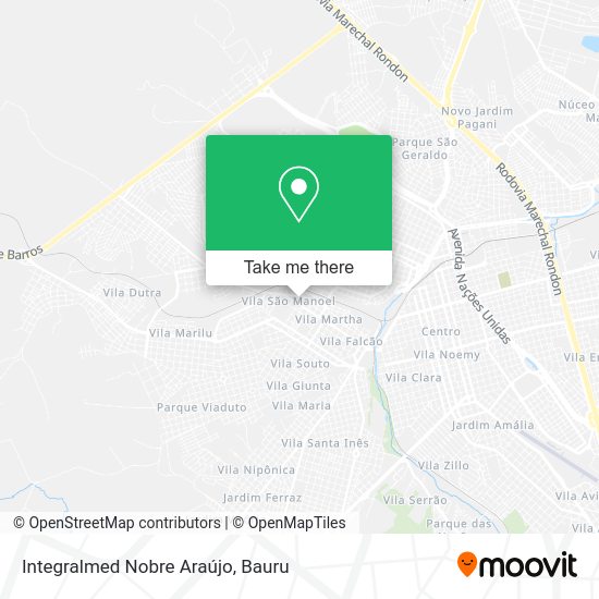 Integralmed Nobre Araújo map
