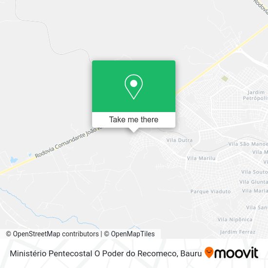 Ministério Pentecostal O Poder do Recomeco map