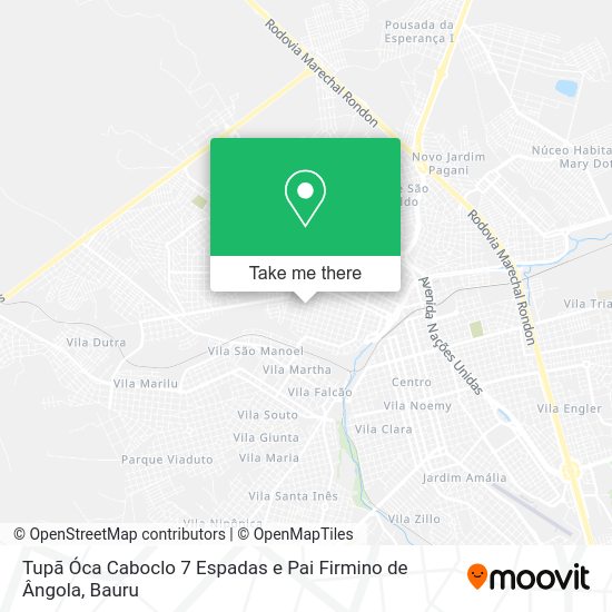 Tupã Óca Caboclo 7 Espadas e Pai Firmino de Ângola map
