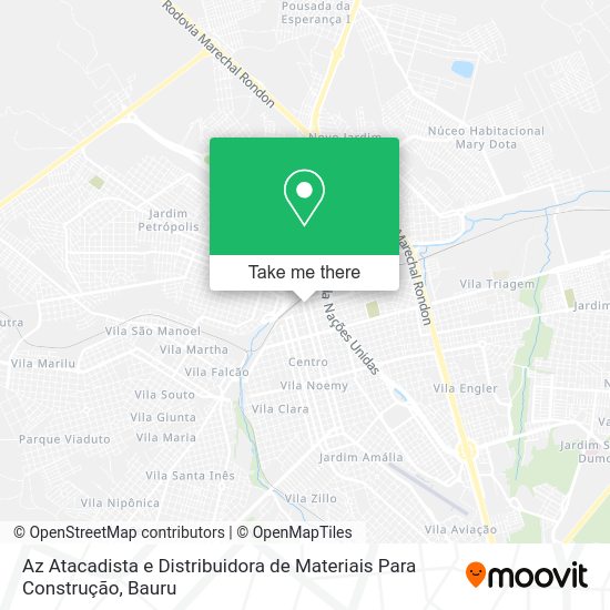 Az Atacadista e Distribuidora de Materiais Para Construção map