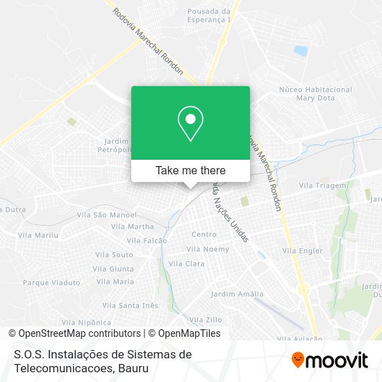 S.O.S. Instalações de Sistemas de Telecomunicacoes map