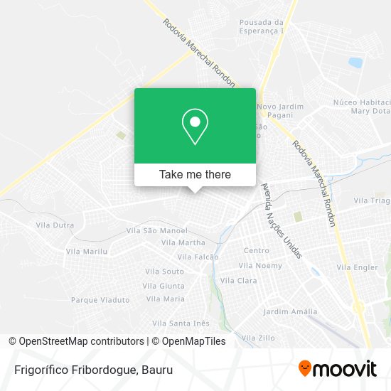 Frigorífico Fribordogue map