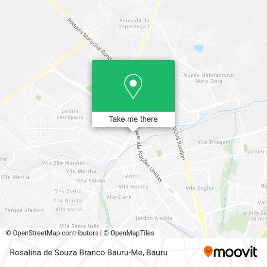 Rosalina de Souza Branco Bauru-Me map