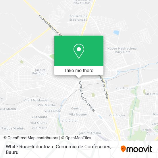 White Rose-Indústria e Comercio de Confeccoes map