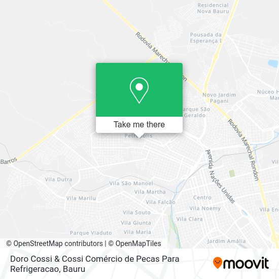 Doro Cossi & Cossi Comércio de Pecas Para Refrigeracao map