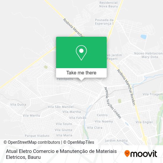 Atual Eletro Comercio e Manutenção de Materiais Eletricos map