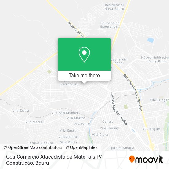 Gca Comercio Atacadista de Materiais P/ Construção map
