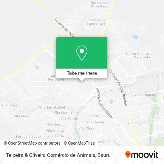 Teixeira & Oliveira Comércio de Animais map