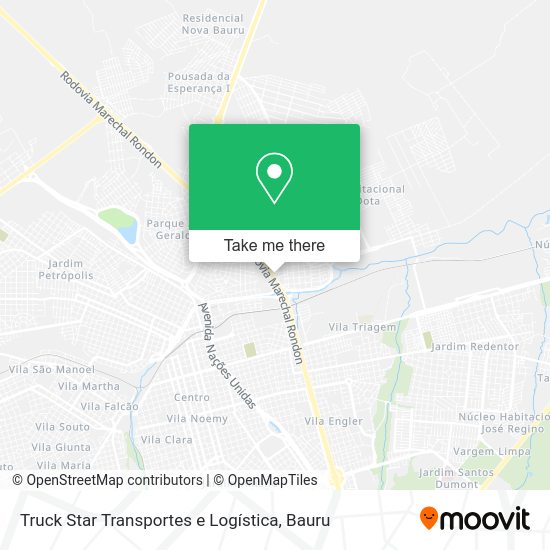 Truck Star Transportes e Logística map