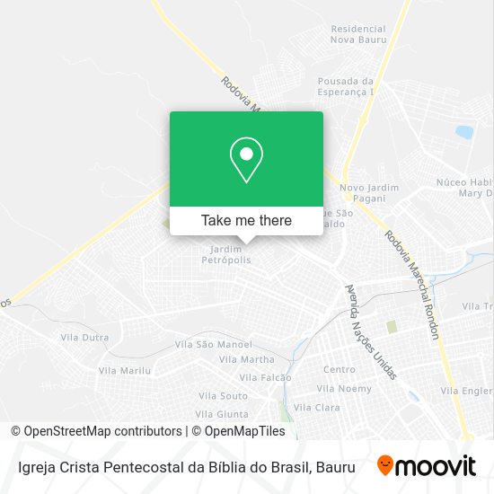 Igreja Crista Pentecostal da Bíblia do Brasil map