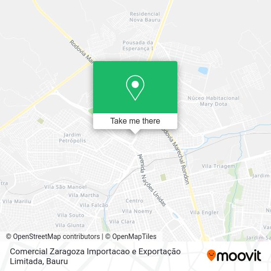 Comercial Zaragoza Importacao e Exportação Limitada map