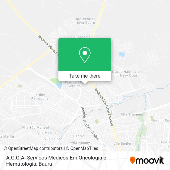 A.G.G.A. Serviços Medicos Em Oncologia e Hematologia map