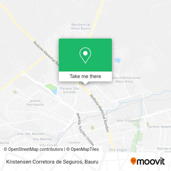 Kristensen Corretora de Seguros map