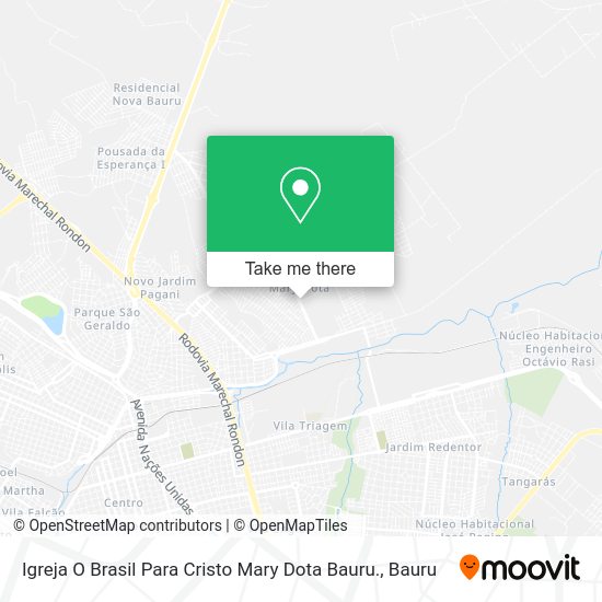 Igreja O Brasil Para Cristo Mary Dota Bauru. map