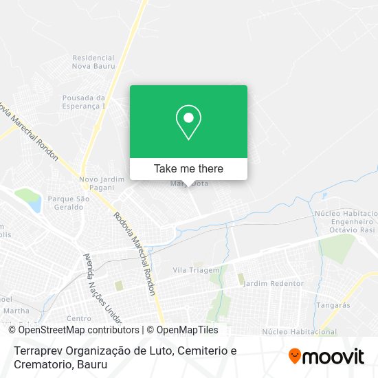 Terraprev Organização de Luto, Cemiterio e Crematorio map