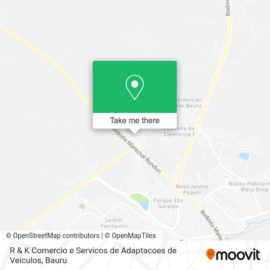 R & K Comercio e Servicos de Adaptacoes de Veículos map