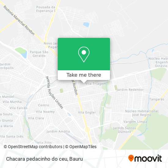 Chacara pedacinho do ceu map