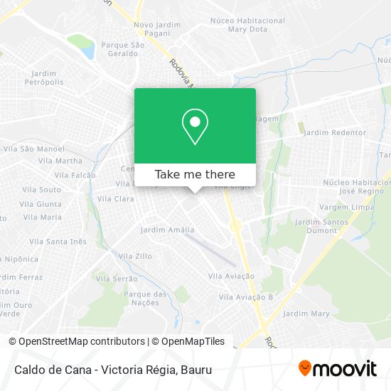 Caldo de Cana - Victoria Régia map