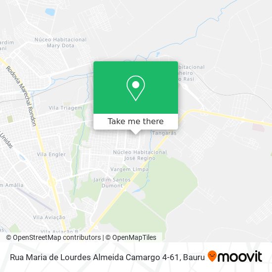 Mapa Rua Maria de Lourdes Almeida Camargo 4-61