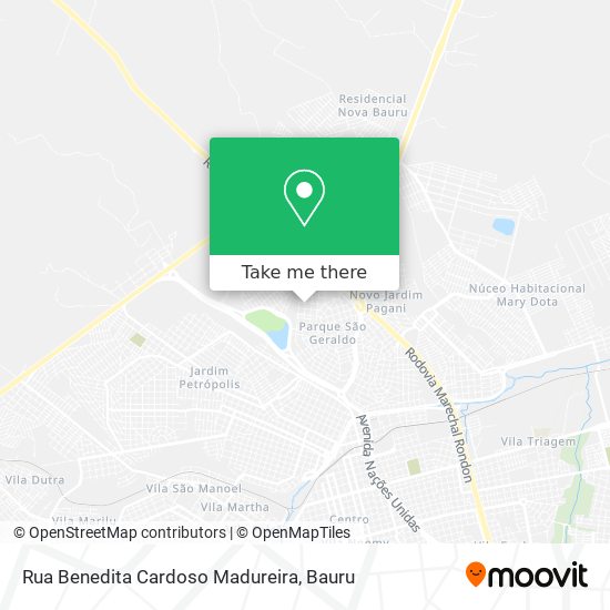 Rua Benedita Cardoso Madureira map