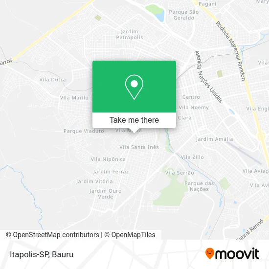 Itapolis-SP map