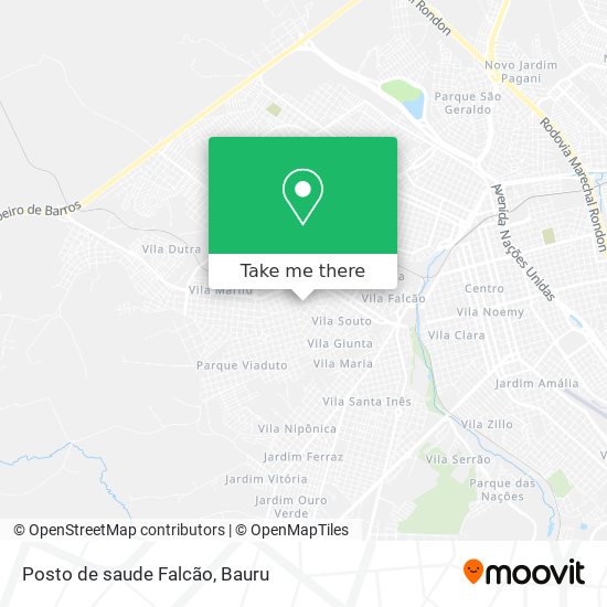 Posto de saude Falcão map