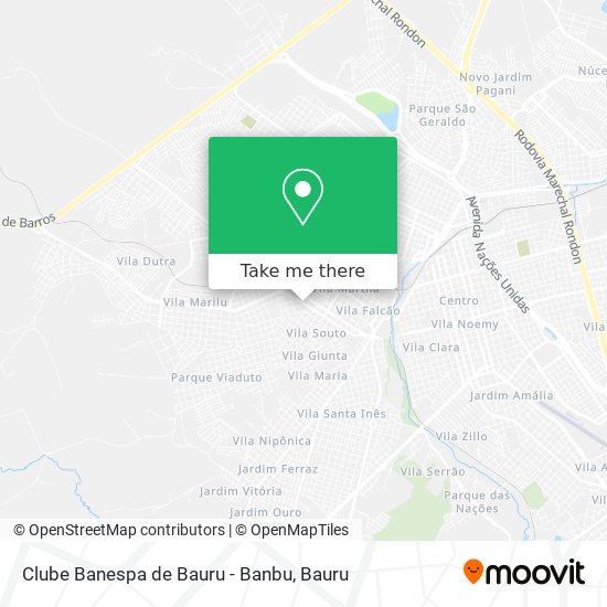 Clube Banespa de Bauru - Banbu map