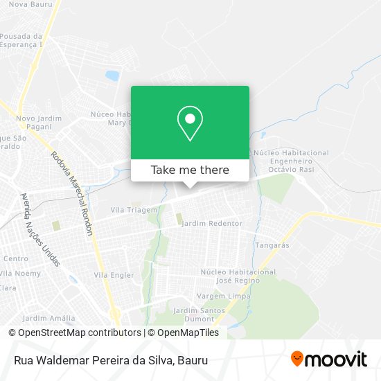 Mapa Rua Waldemar Pereira da Silva