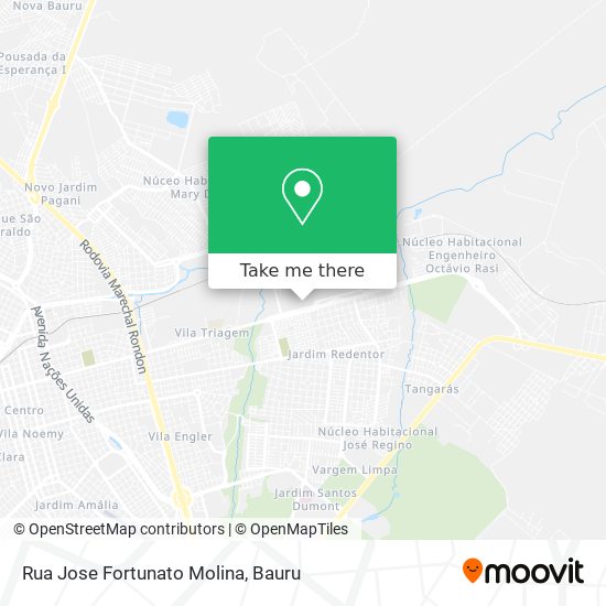 Mapa Rua Jose Fortunato Molina