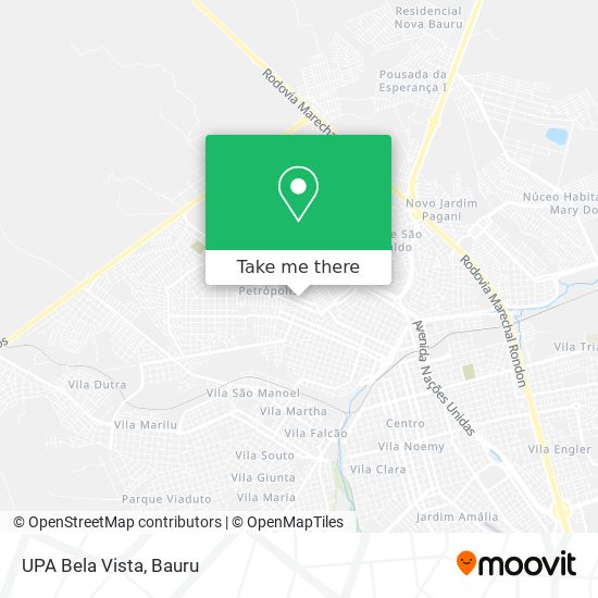UPA Bela Vista map