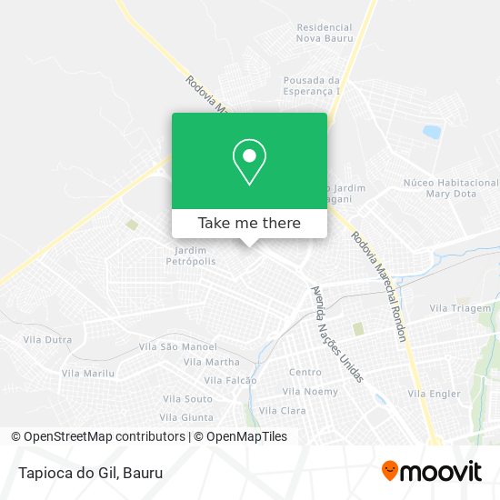 Tapioca do Gil map