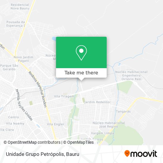 Mapa Unidade Grupo Petrópolis